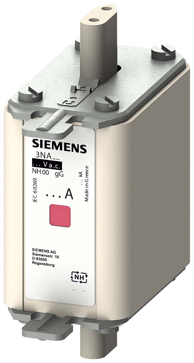 Siemens 125A Centred Tag Fuse, NH00, 500V ac | 3NA7832
