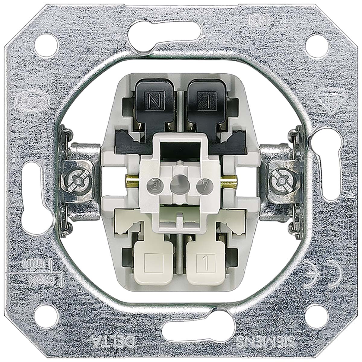 Siemens Push Button Light Switch, 1 Way, 5T | 5TD2116