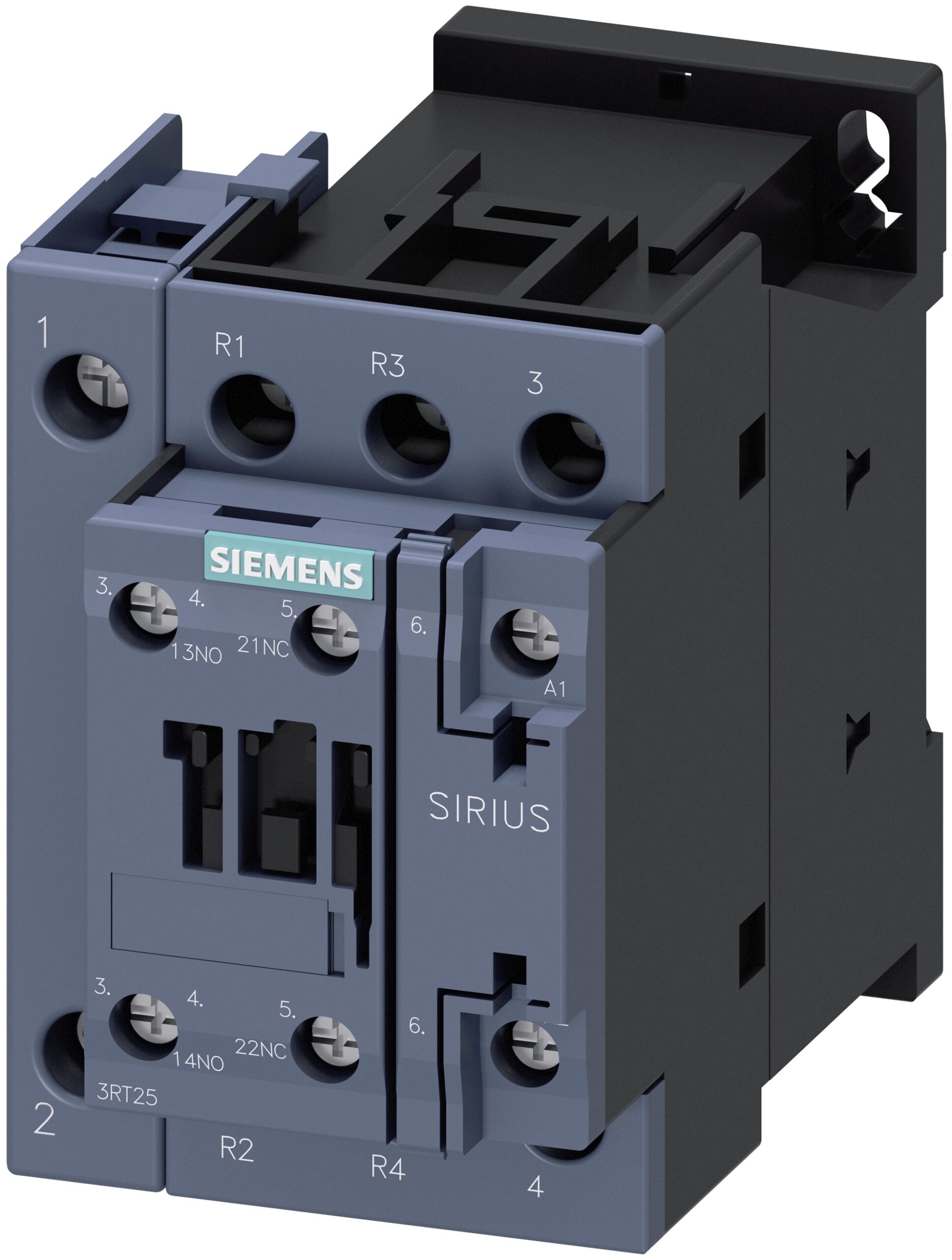 Siemens SIRIUS 3RT Size S0, 3RT25 Contactor, 230 V ac Coil, 4-Pole, 25 A, 11 kW, 2NO + 2NC | 3RT2526-1AP00