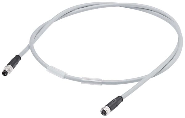 Siemens Male 4 way M8 to Female 4 way M8 Sensor Actuator Cable, 15m