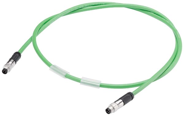 Siemens Straight Male M8 to Straight Male M8 Bus Cable, 300mm