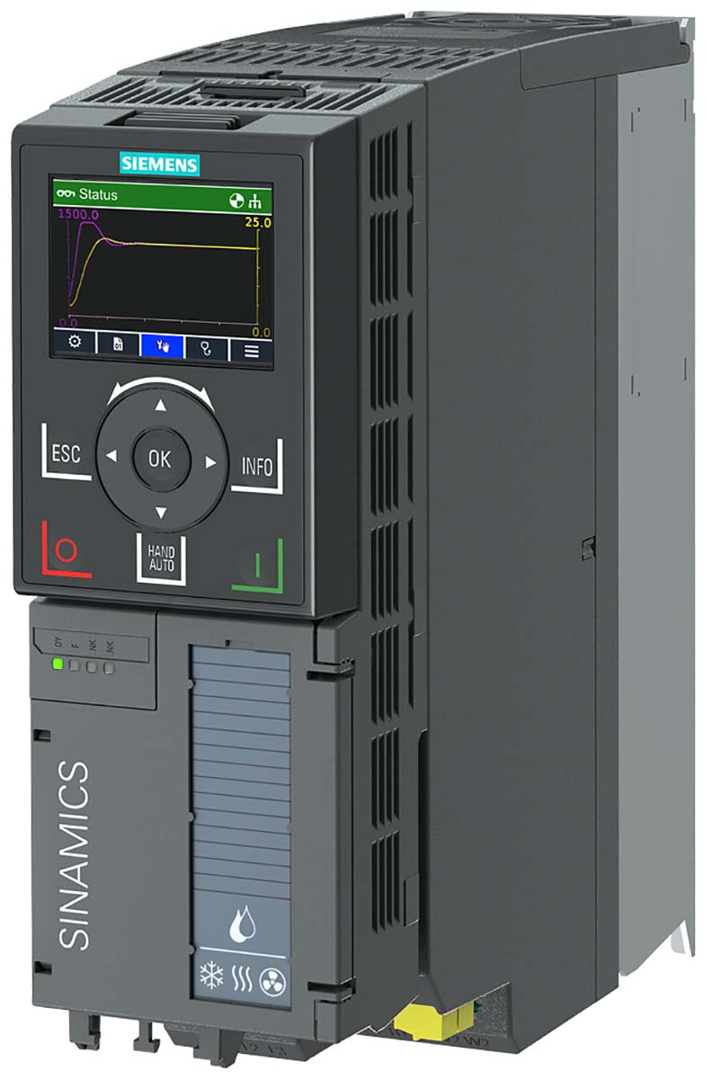 Siemens Inverter Drive, 2.2 kW, 480 V ac, 5.5 A, SINAMICS G120X Series | 6SL3220-2YE16-0AF0