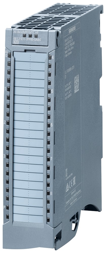 Siemens SIMATIC S7-1500 ET 200 Series Analog Input Module, Analogue, 30 V | 6ES7531-7PF00-0AB0