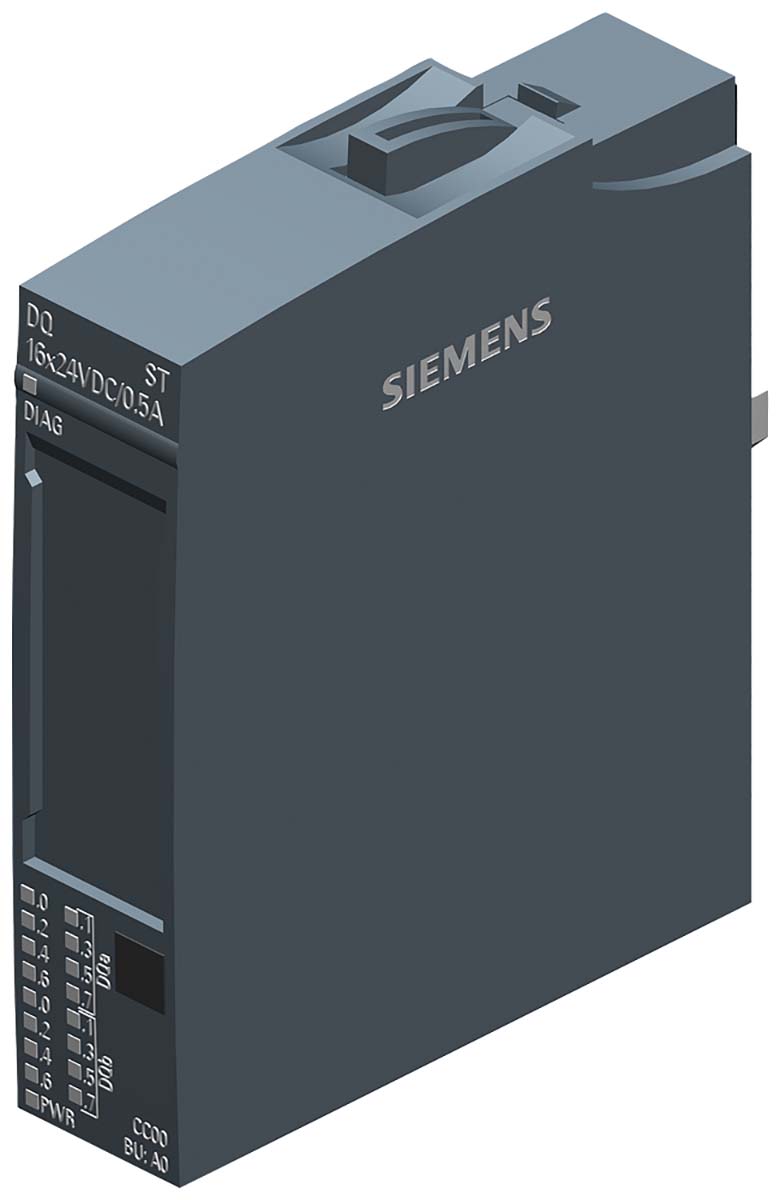 Siemens ET 200 Series PLC I/O Module, Digital, Transistor, 24 V | 6ES7132-6BH01-0BA0