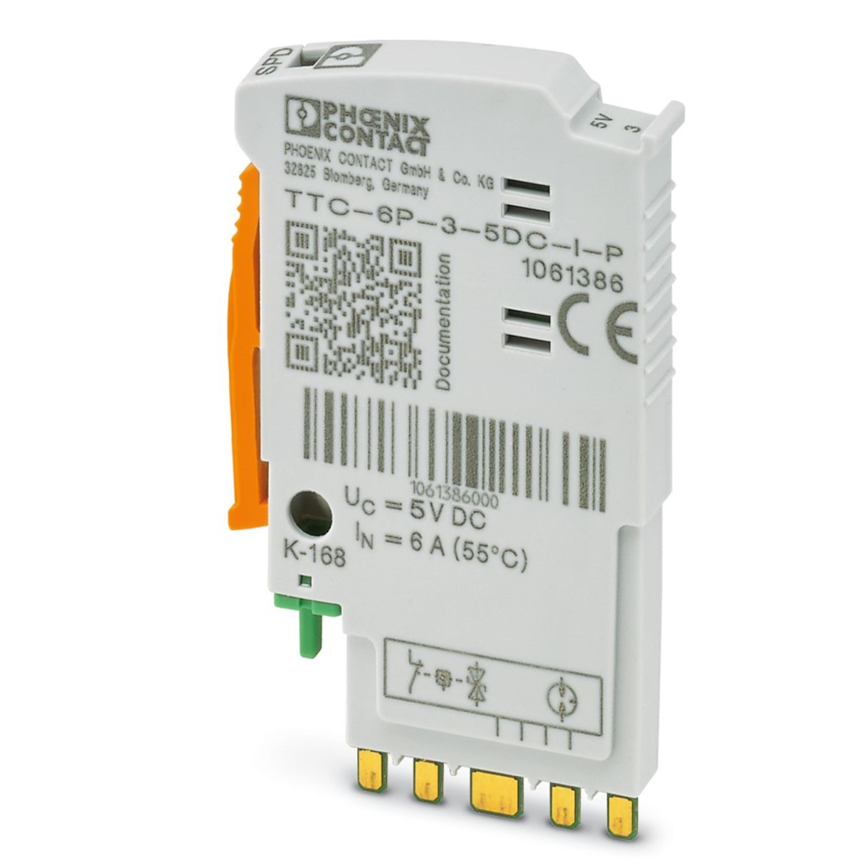 Phoenix Contact Surge Protector, DIN Rail Mount | 1061386