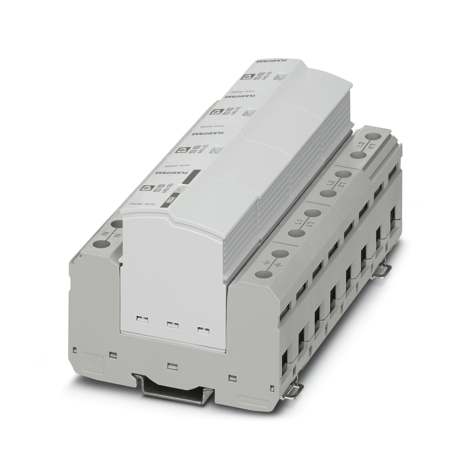 Phoenix Contact 3 Phase Surge Protector, DIN Rail Mount | 2908264