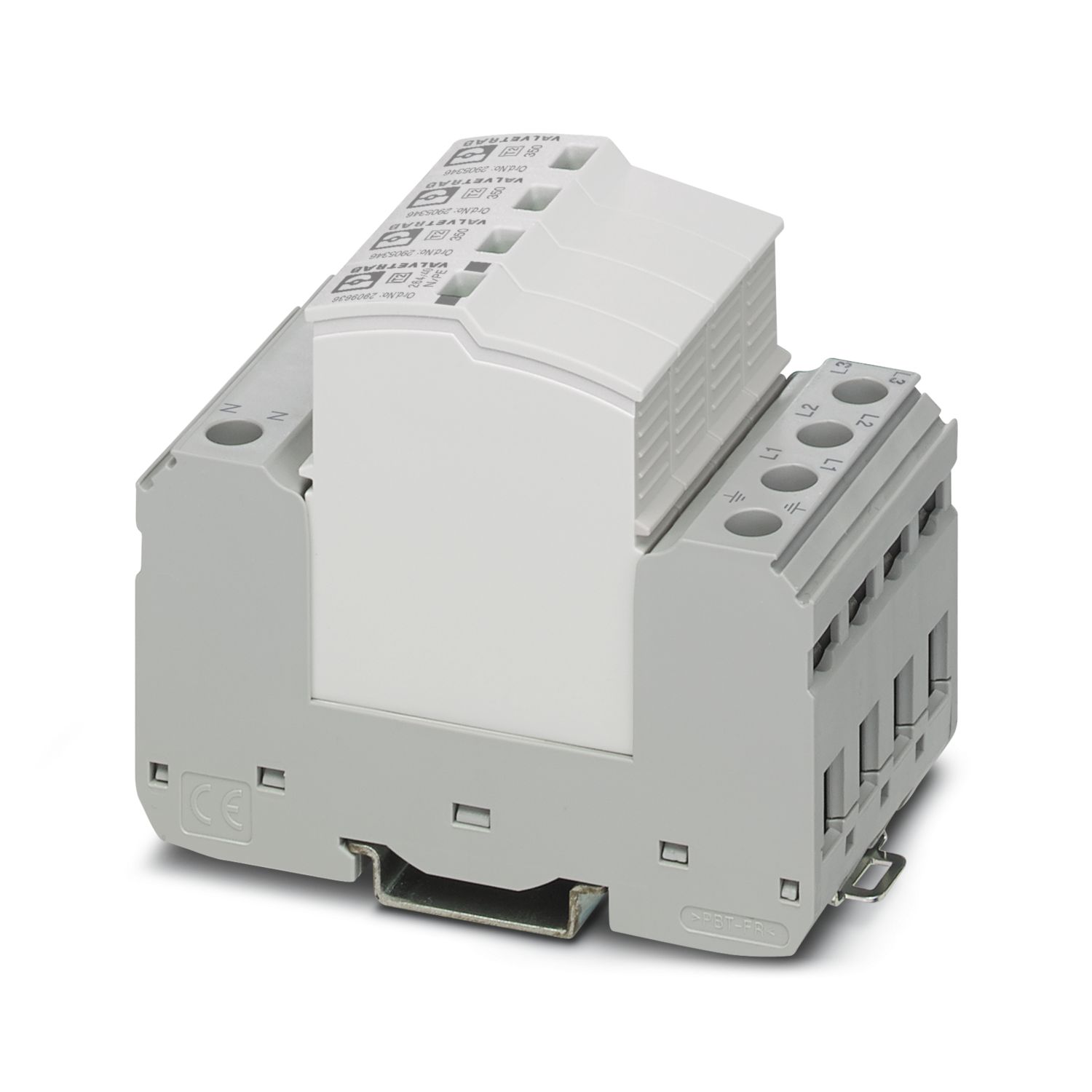 Phoenix Contact 3 Phase Surge Protector, DIN Rail Mount | 2909635