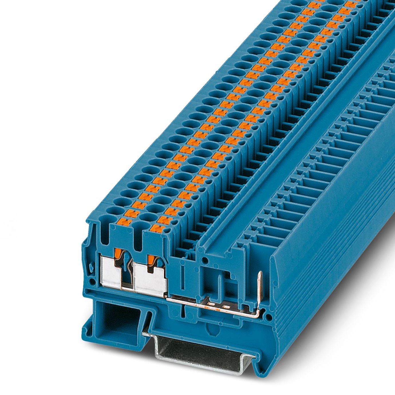 Phoenix Contact 3209646 PT 2 Series Blue, 4mm², Push In Termination | 3209646