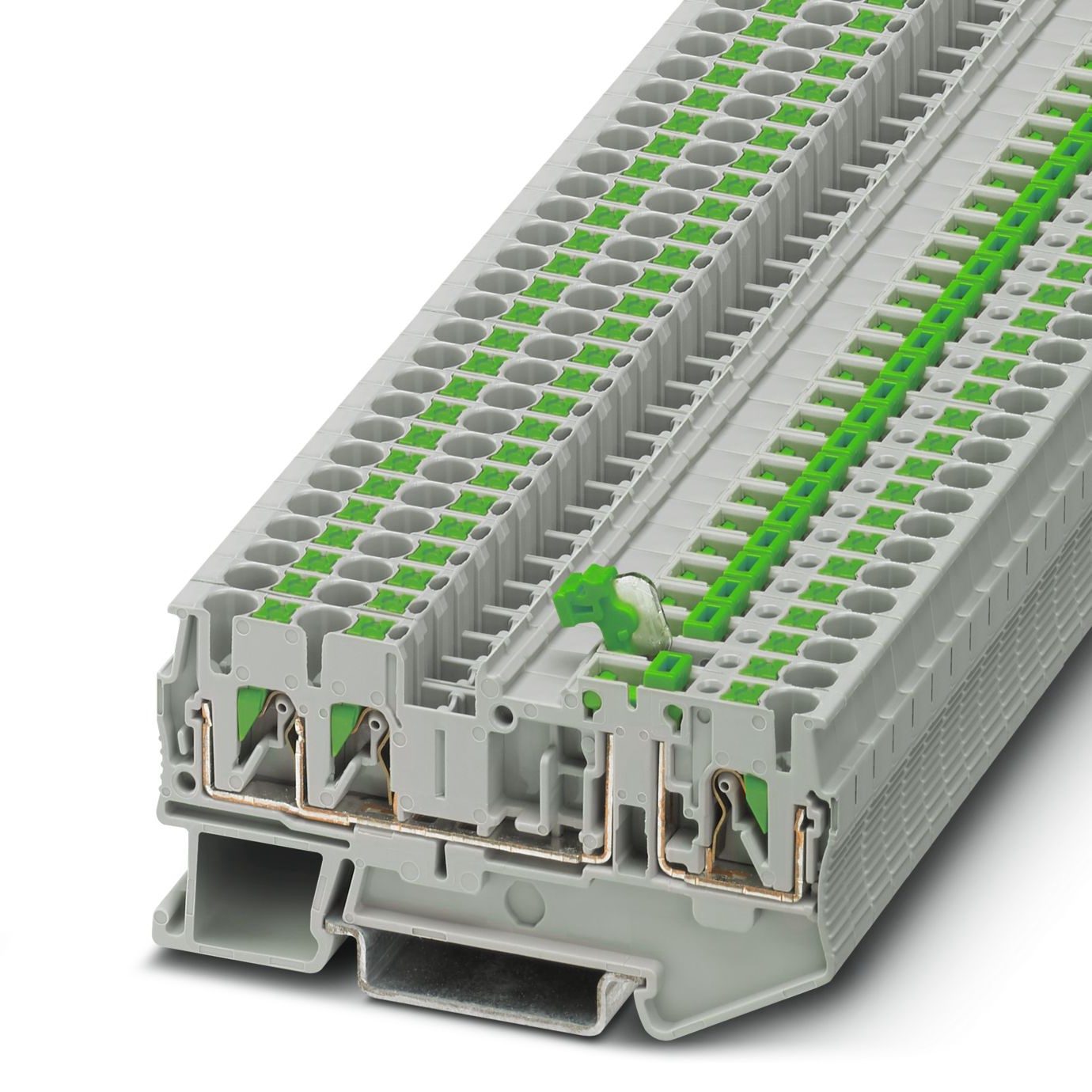 Phoenix Contact 3210176 PT 2 Series Grey, 4mm², Push In Termination | 3210176