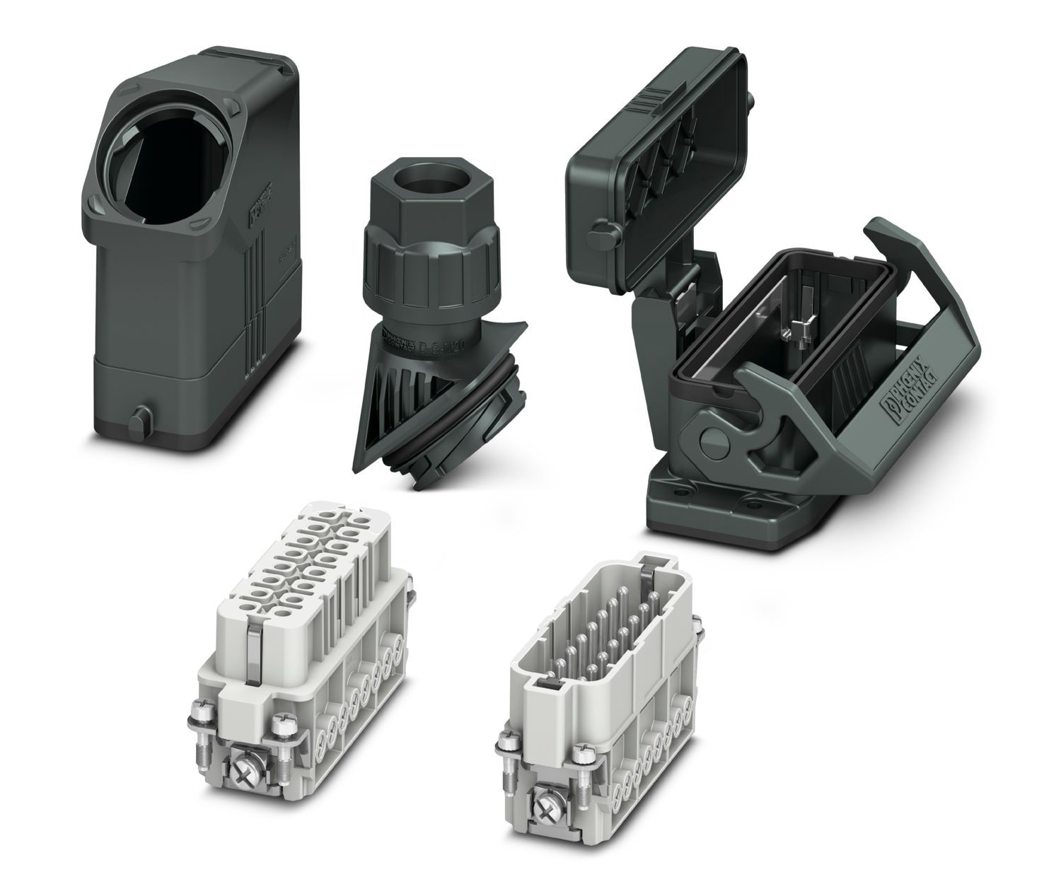 Phoenix Contact Connector Set, 16 Way, 16A, Female, Male, HC-EVO | 1424460