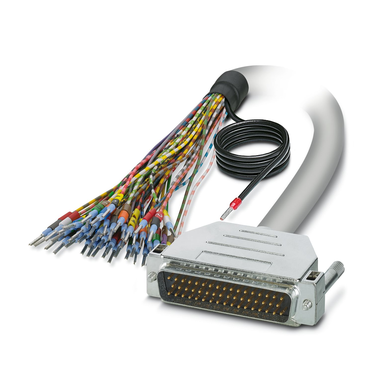 Phoenix Contact Male 50 Pin D-sub Unterminated Serial Cable, 4m, 25/S, CABLE-D-50SUB/M/OE/0 Series | 2926690