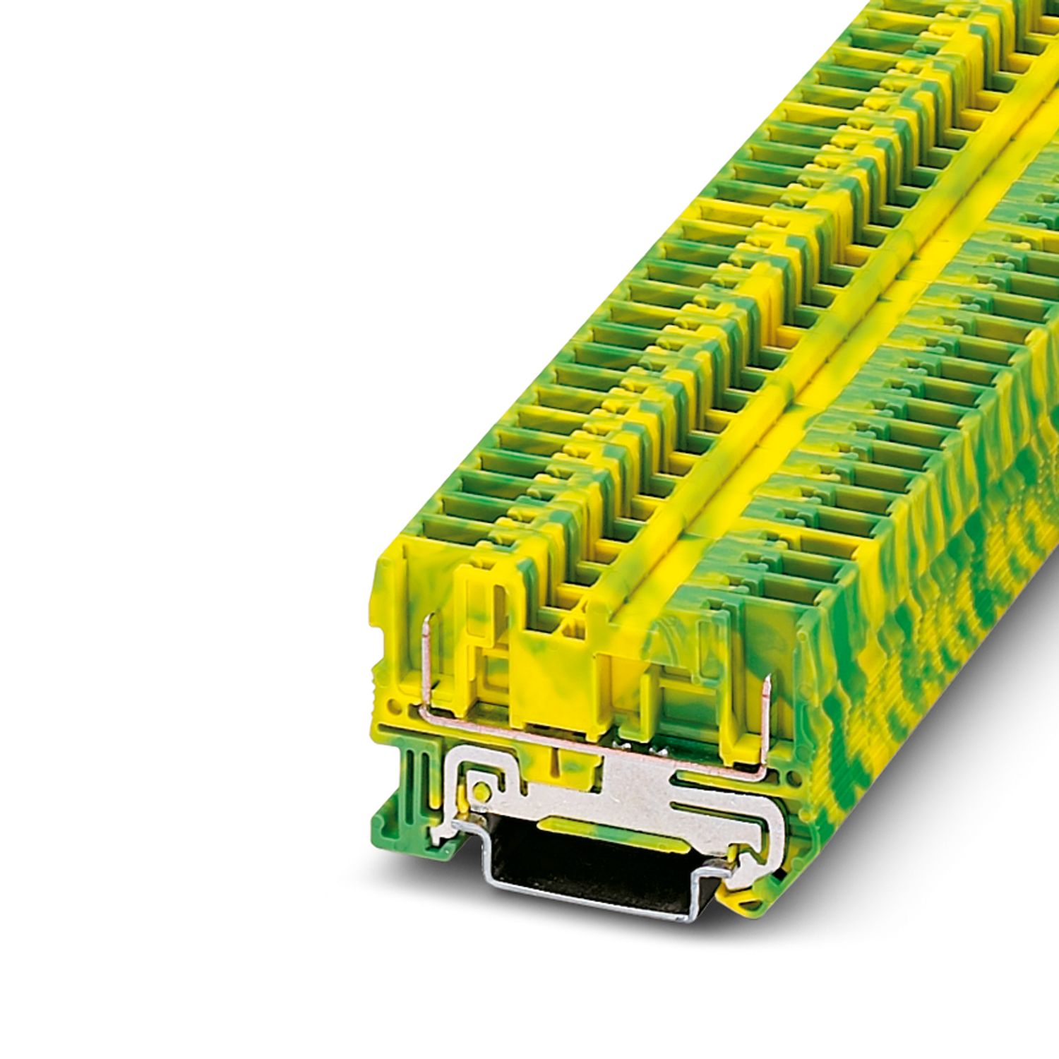 Phoenix Contact 2-Way Earth Terminal Block, 0.08 - 6mm², 28 - 10 AWG Wire, Plug In, Spring Cage | 3042748
