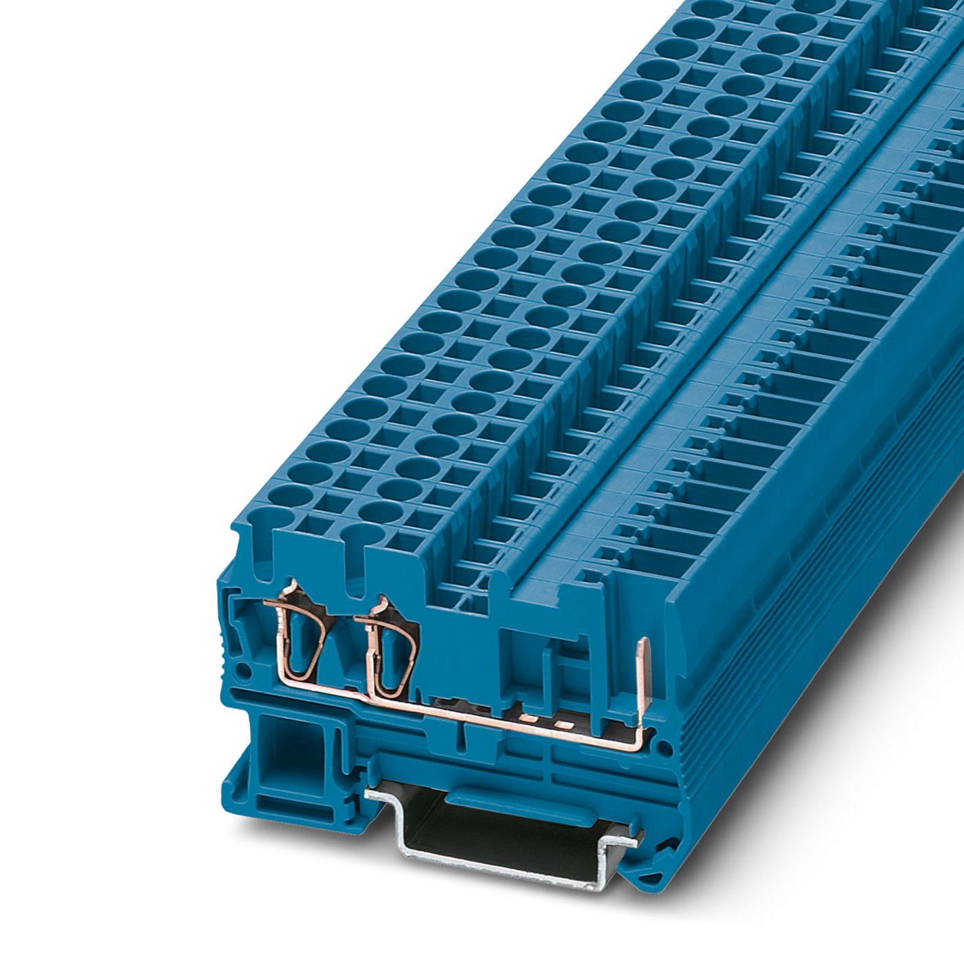 Phoenix Contact 3042104 5-TWIN/ 1P BU, ST 2 Series Blue, 4mm², Plug In Termination | 3042104