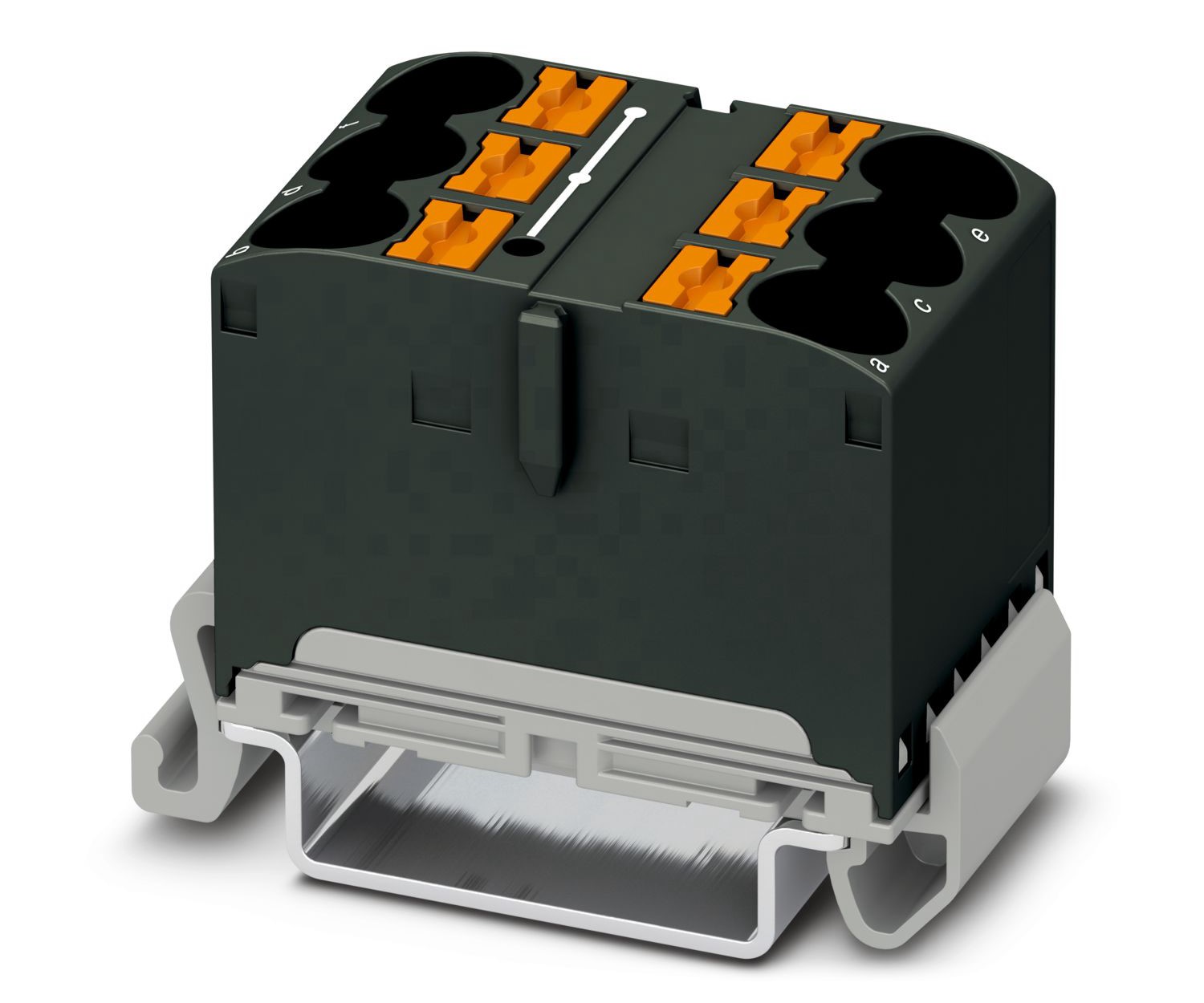 Phoenix Contact Distribution Block, 6 Way, 90A, 800 V, Black | 1082486