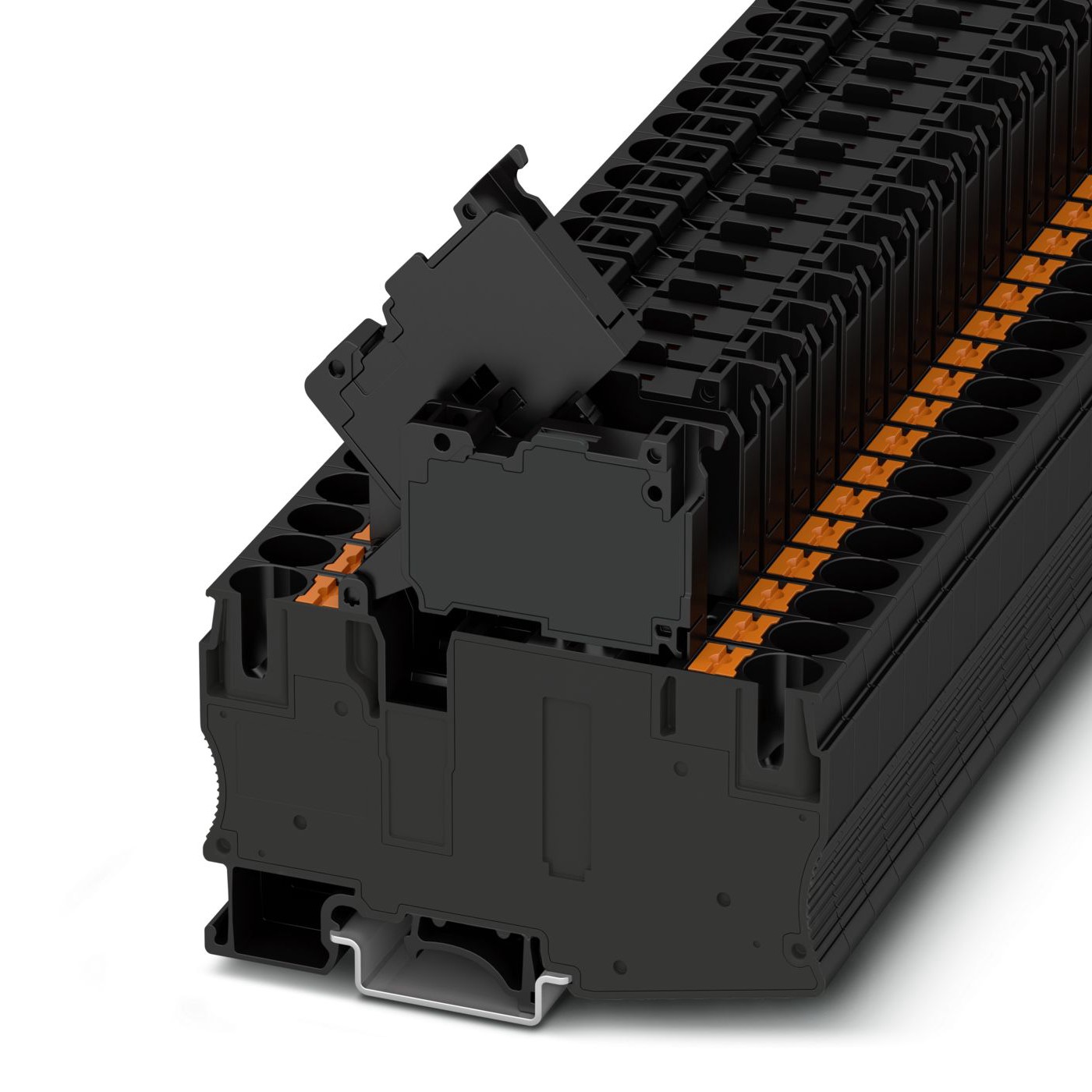 Phoenix Contact 1090617 PT 10 Series Black, Push In Termination, Fused | 1090617