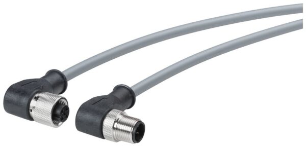 Siemens Right Angle Male M12 to Right Angle Female M12 Sensor Actuator Cable, 10m