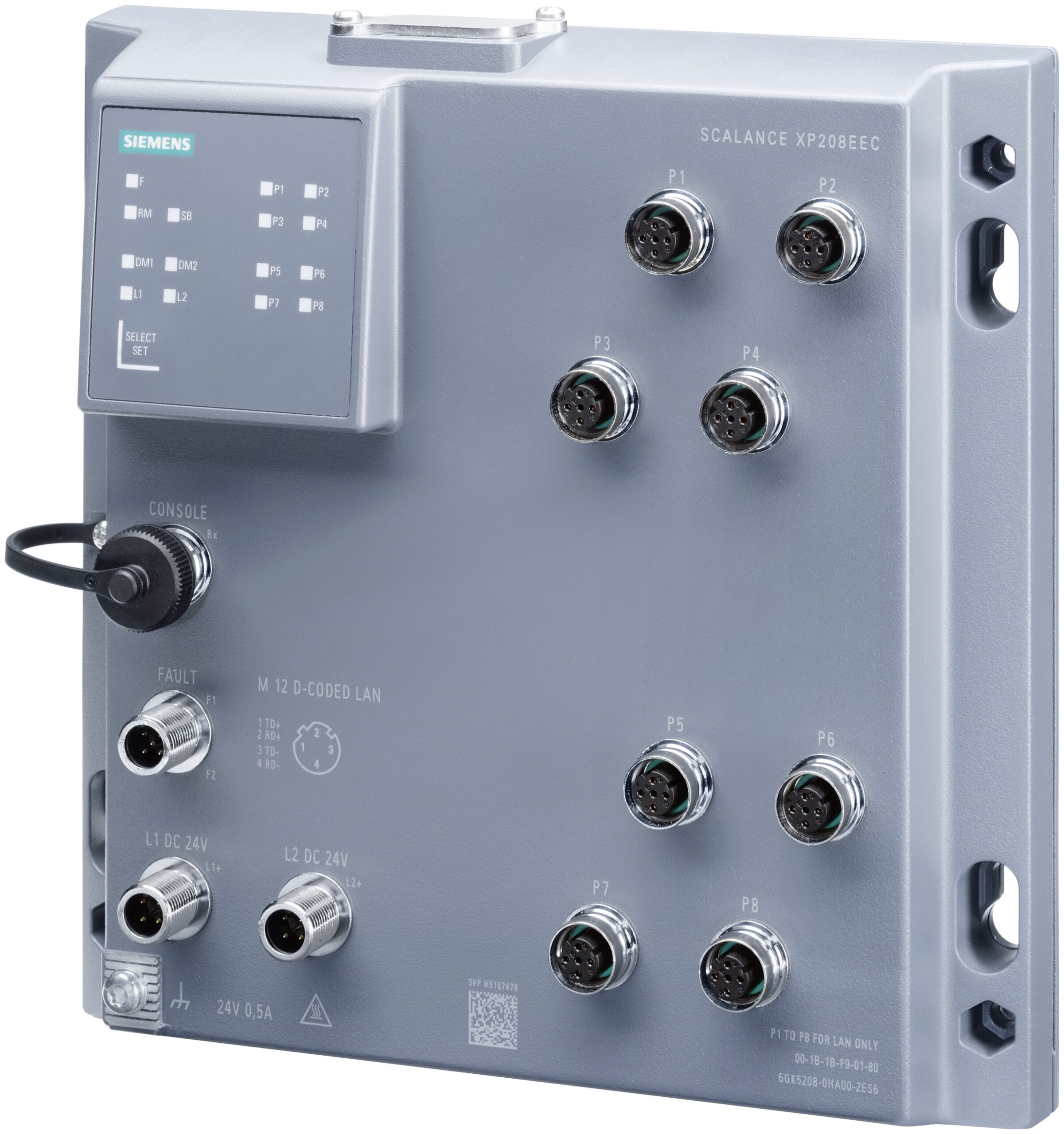 Siemens Managed 8 Port Network Switch | 6GK52080HA002ES6