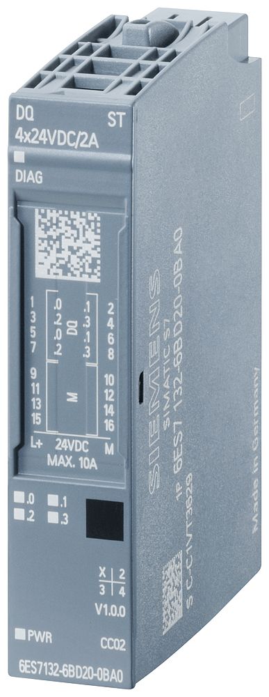 Siemens 6AG213 Series Digital Output Module for Use with ET 200SP, Digital | 6AG21326BD204BA0