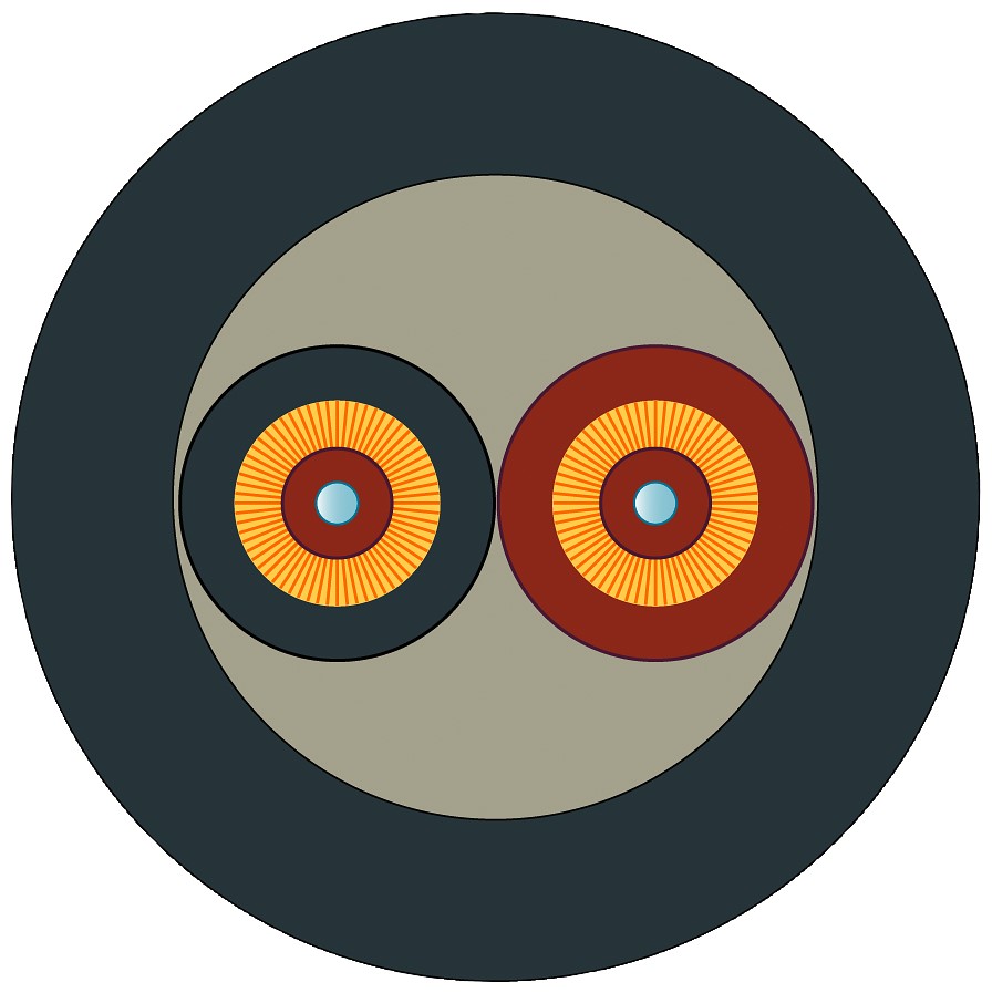 Siemens Multi Mode Fibre Optic Cable, 900μm, 100m | 6XV18735RT10