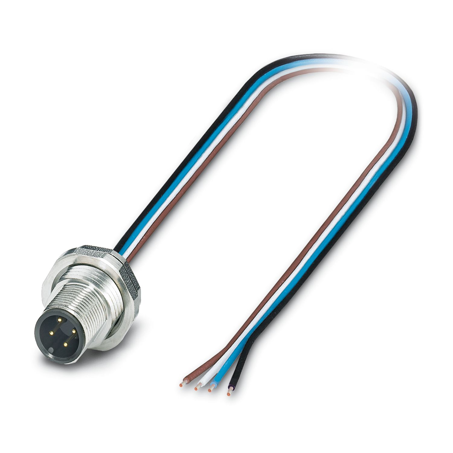 Phoenix Contact Straight Male M12 to Actuator/Sensor Cable, 500mm | 1405239