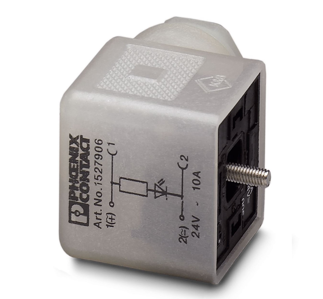 Phoenix Contact Solenoid Valve Connector with Indicator Light, 24 V ac Voltage | 1527906