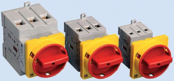 Allen Bradley 3P Pole Panel Mount Isolator Switch - 100A Maximum Current, 45kW Power Rating, IP66