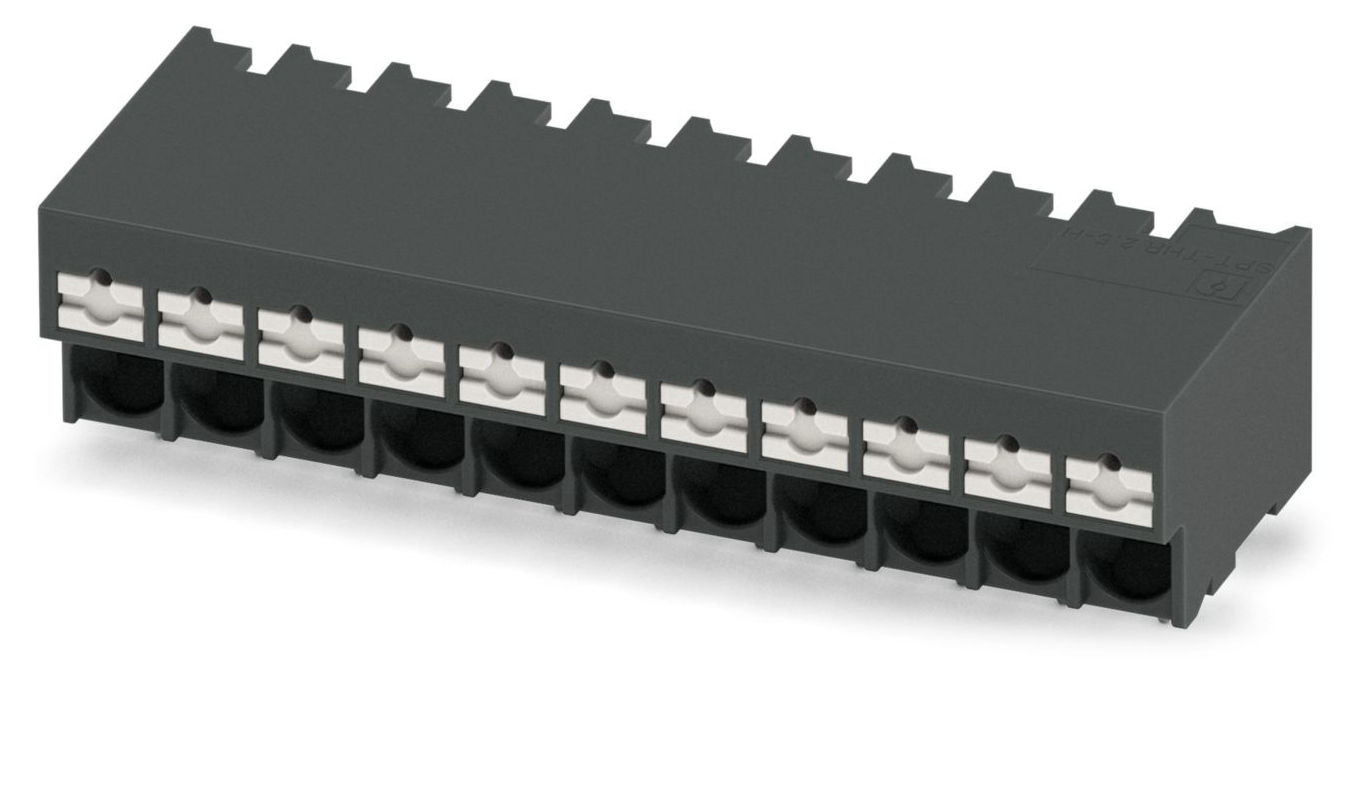 Phoenix Contact 0 P26, 5/11-H-5, SPT-THR 2 Series PCB Terminal Block, 11-Contact, 5mm Pitch, Through Hole Mount, 1-Row, | 1135306