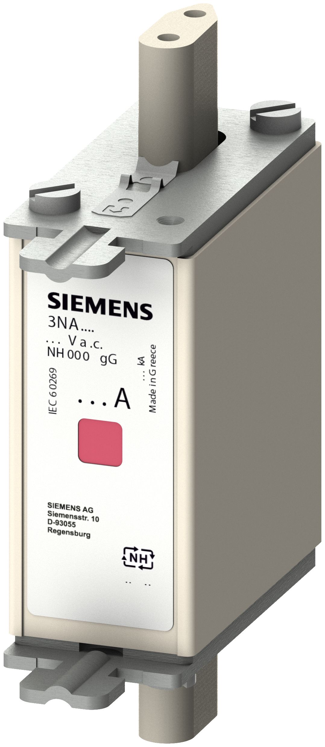 Siemens 4A NH Fuse, NH000, 250 - 250V ac/dc | 3NA7804