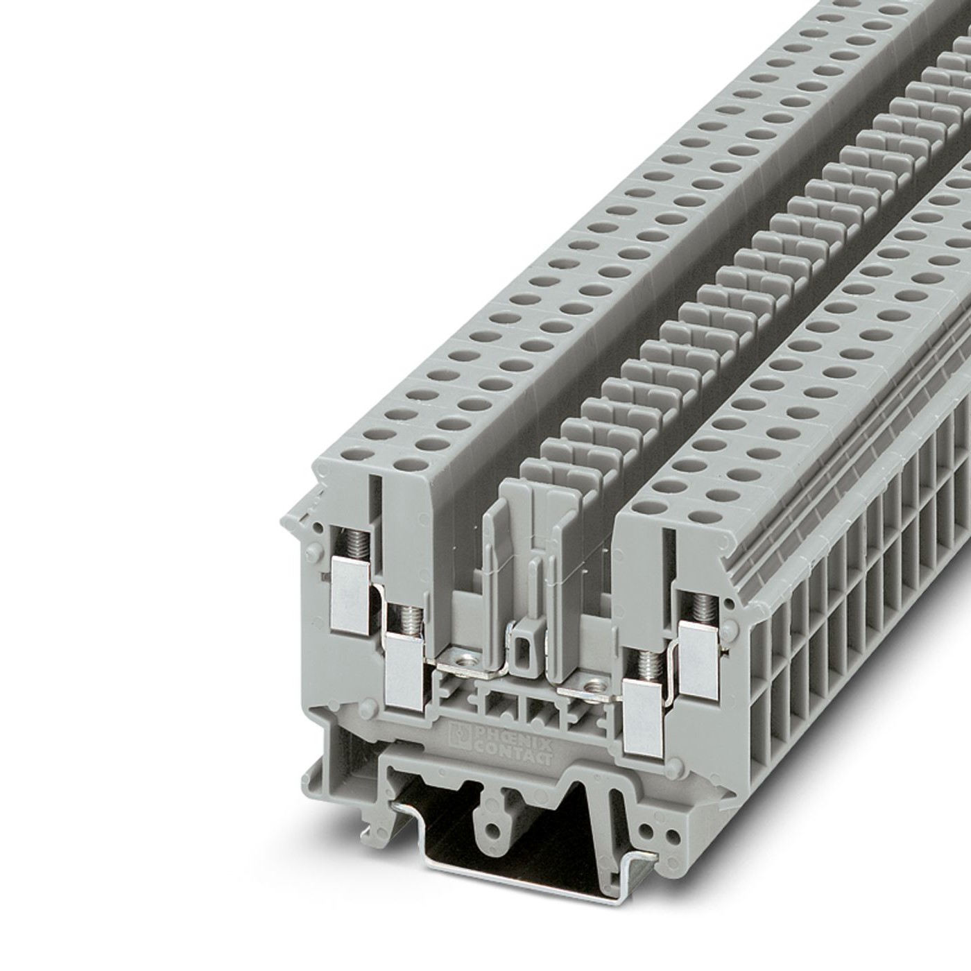 Phoenix Contact 2777014 UDK 4-TG Series Grey, 4mm², Single-Level, Screw Termination | 2777014