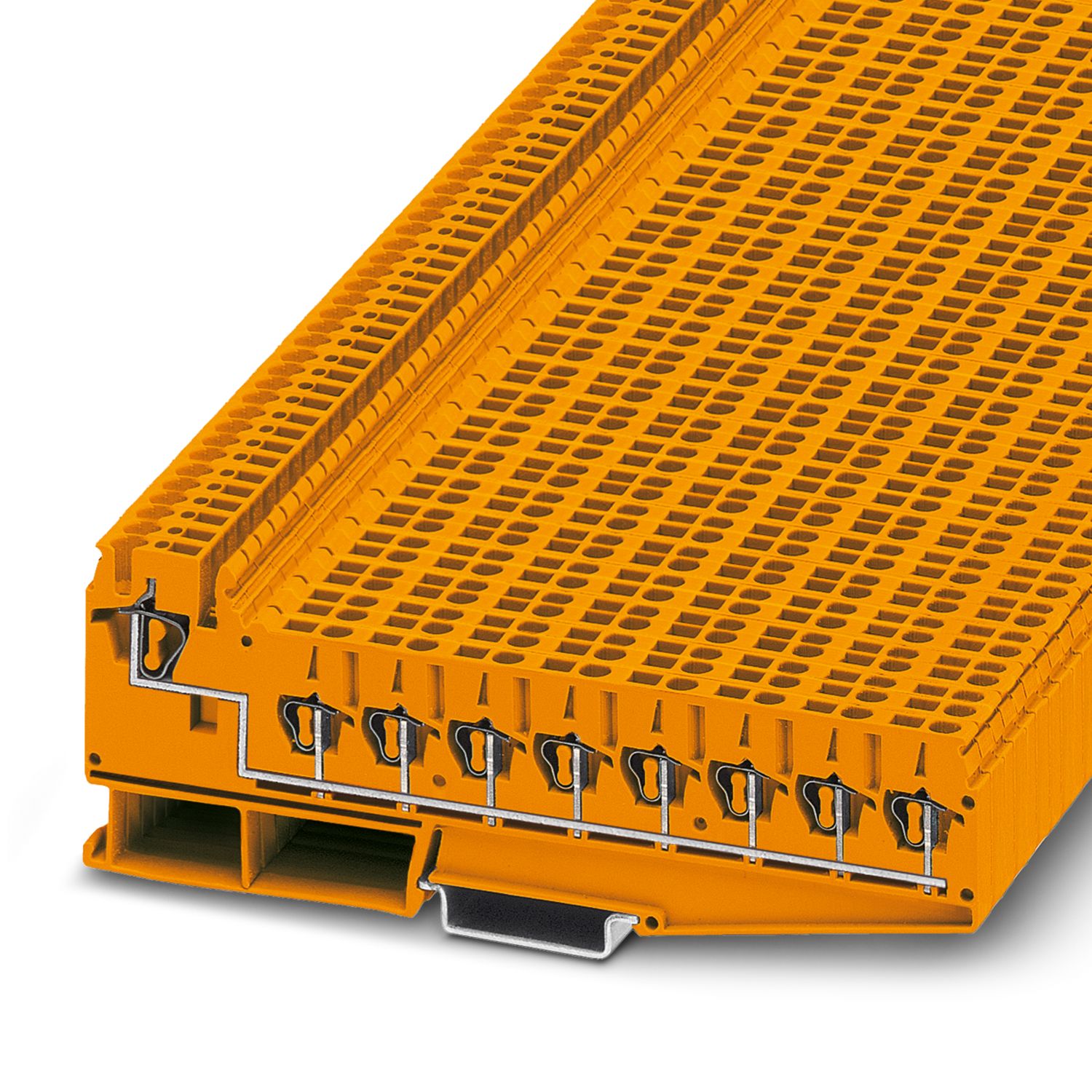 Phoenix Contact 3031048 ZPV 1.5/2.5 (8/1) OG Series Orange, 2.5mm², 1-Level, Spring Cage Termination | 3031048
