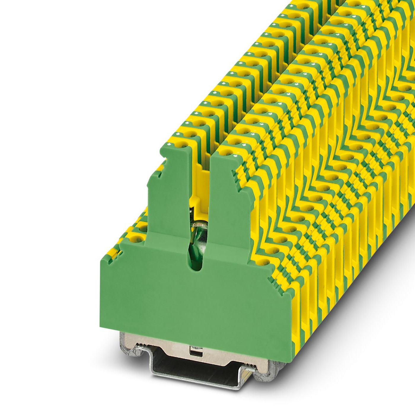 Phoenix Contact 5036037 UKK 5-PE-1 Series Green, Yellow, 4mm², 2-Level, Screw Termination | 5036037