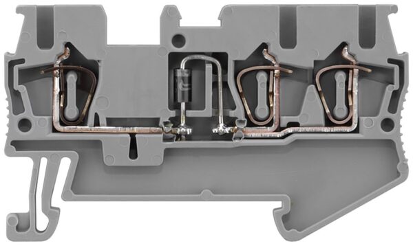 Siemens 8WH2003-5DF00 8WH Series Grey, 2.5mm², 1-Level, Spring Termination, CSA