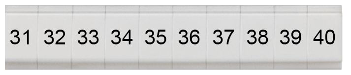Siemens, 8WH Labeling Plate for use with for use with Terminal Blocks | 8WH8121-0AB35