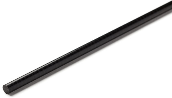 RS PRO Black Acetal Rod, 1m x 60mm Diameter