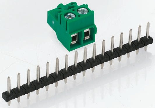 Phoenix Contact, 3.5mm Pitch, COMBICON PST, 5 Way, , Pluggable Terminal Block, Pin Header, Through Hole, Solder | 1945122