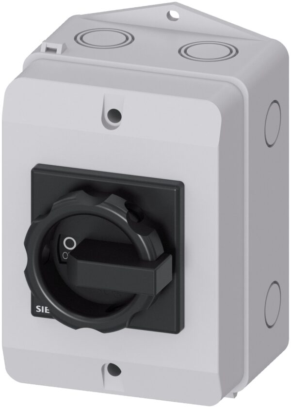 Siemens 3P Pole Isolator Switch - 25A Maximum Current, 9.5kW Power Rating, IP65