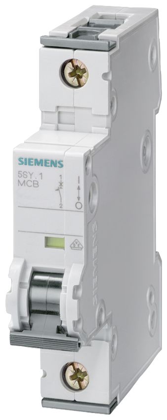 Siemens Sentron 5SY7 MCB, 1P, 20A Curve C, 230V AC, 15 kA Breaking Capacity | 5SY7120-7
