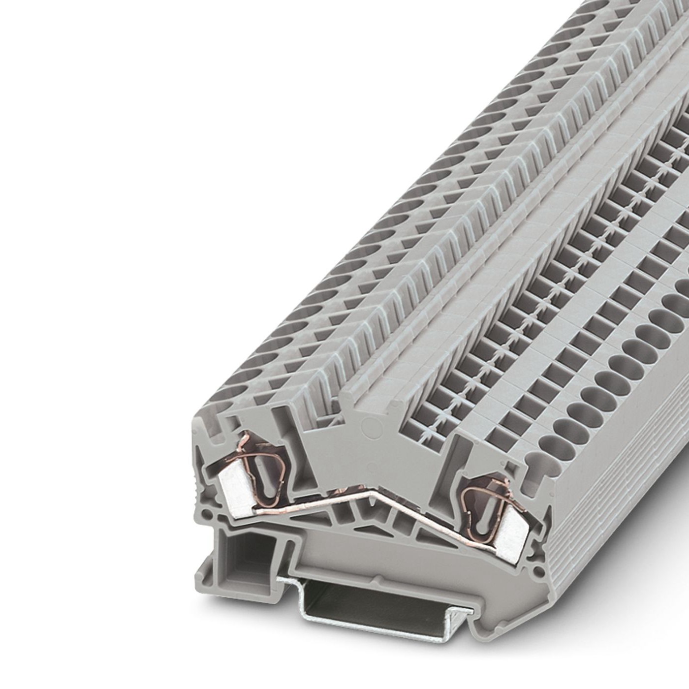 Phoenix Contact 3036424 STS 4 Series Grey, Single-Level, Spring Clamp Termination | 3036424