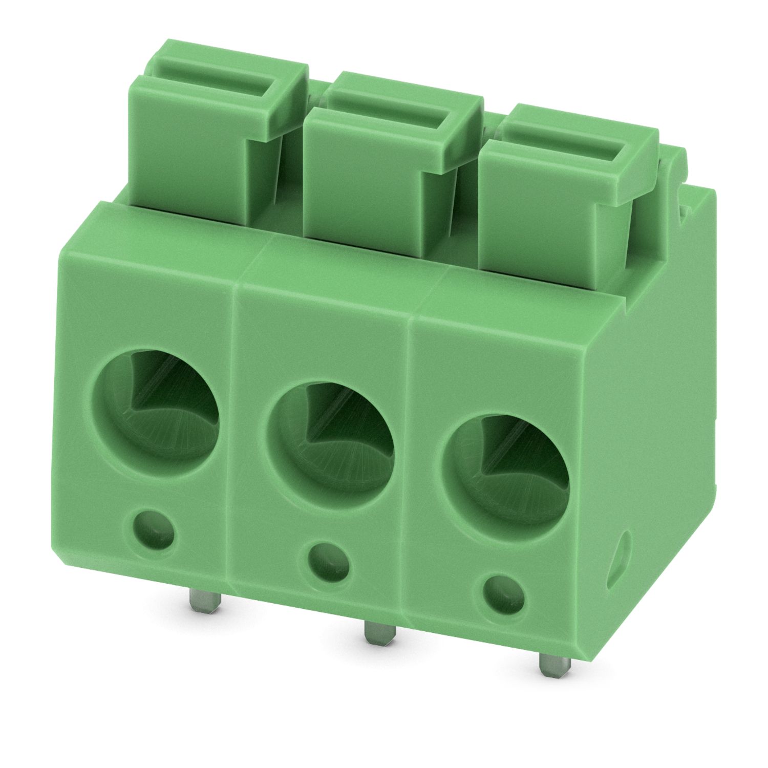 Phoenix Contact PTS 1.5/3-5.0-H Series PCB Terminal Block, 3-Contact, 5mm Pitch, Through Hole Mount, 1-Row, Spring Cage | 1792876
