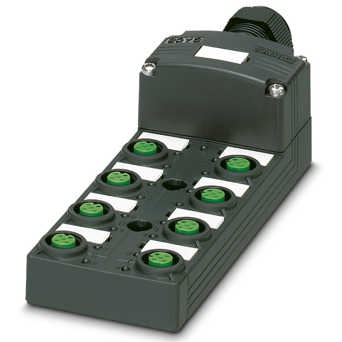 Phoenix Contact SACB Series Sensor Box, M12, 4 way, 8 port | 1453025