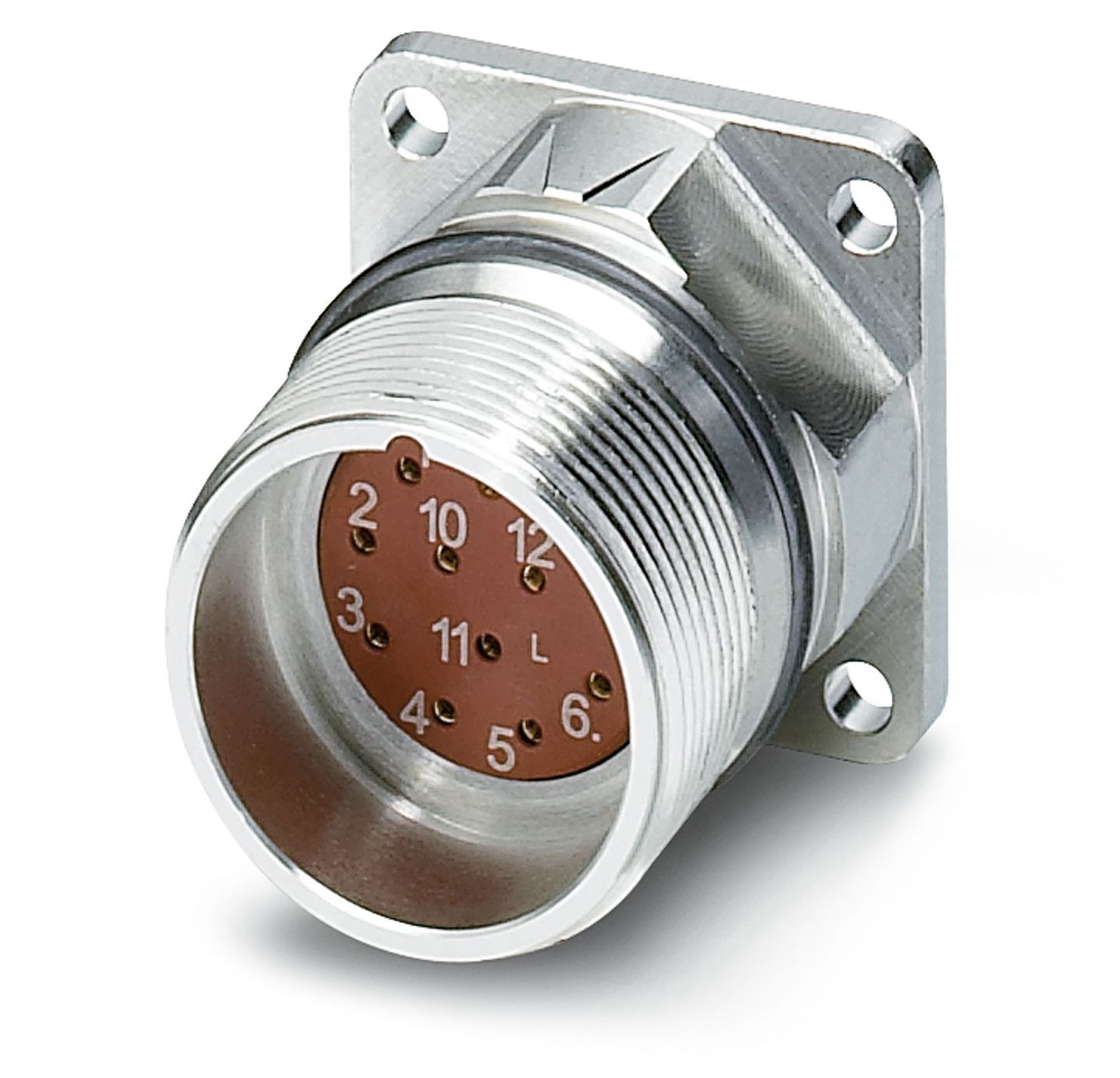 Phoenix Contact Circular Connector, 12 Contacts, Panel Mount, M23 Connector, Plug, Male, IP67, RF Series | 1607260