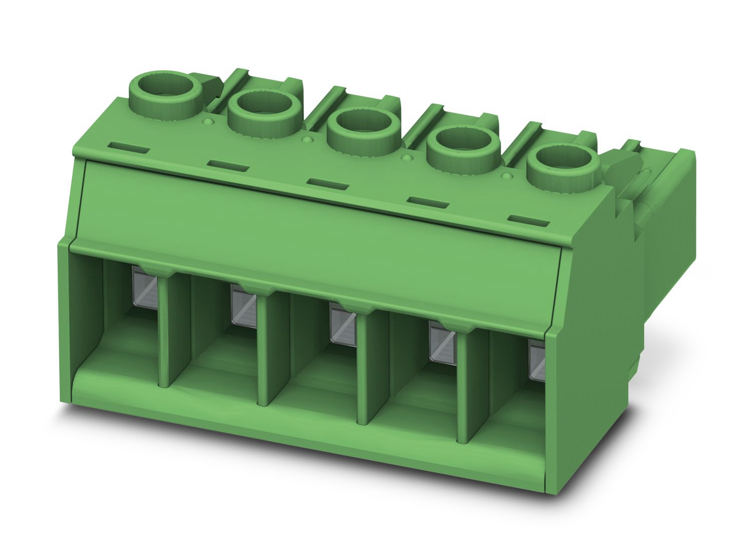 Phoenix Contact, 7.62mm Pitch, PC 5/10-ST1-7.62, 10 Way, Pluggable Terminal Block, Plug, Screw Termination, 1777804 | 1777804