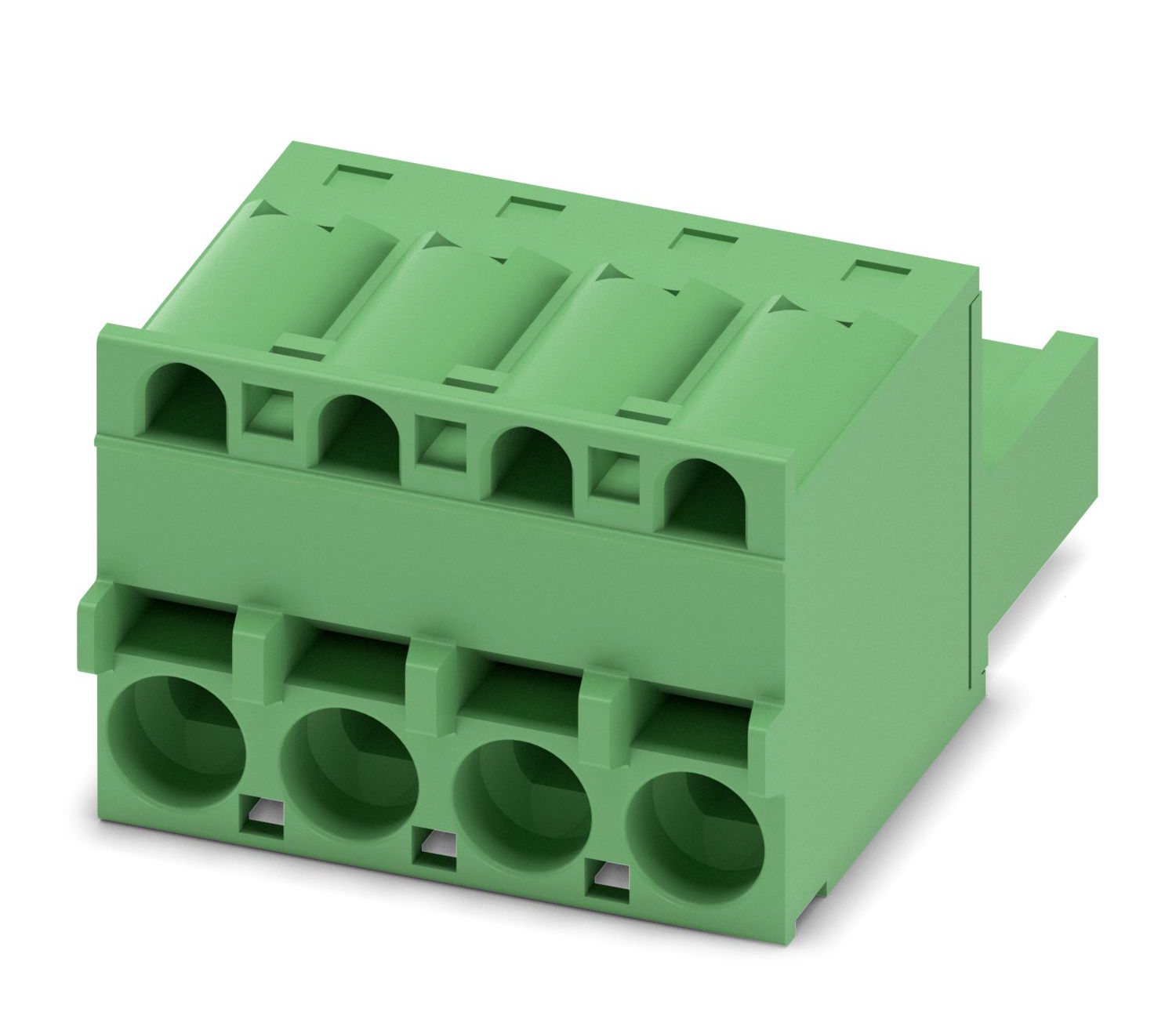 Phoenix Contact, 5mm Pitch, FKCS 2.5/ 4-ST, 4 Way, Pluggable Terminal Block, Plug, Spring Cage Termination, 1974753 | 1974753