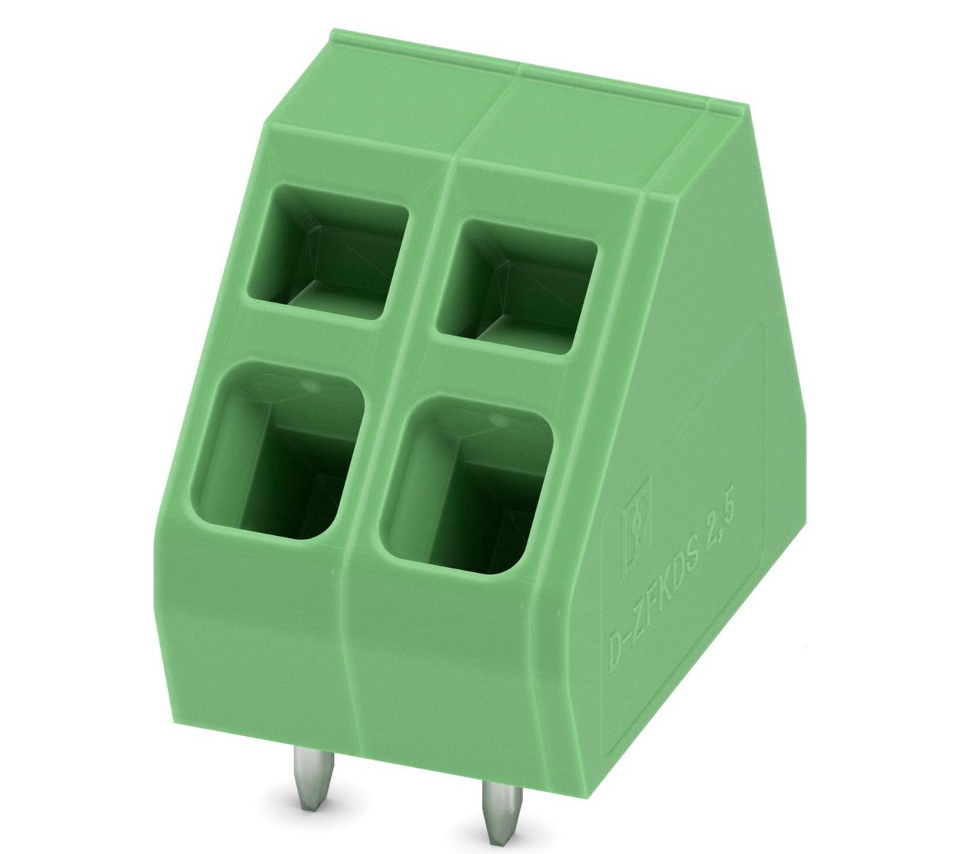 Phoenix Contact ZFKDSA 2.5-5.08- 2 Series PCB Terminal Block, 2-Contact, 5.08mm Pitch, Through Hole Mount, Spring Cage | 1932326