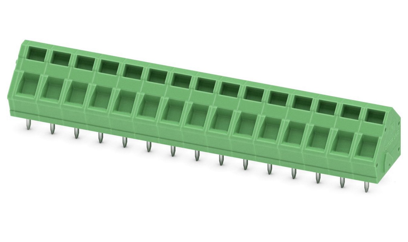 Phoenix Contact ZFKDSA 1.5C-5.0-15 Series PCB Terminal Block, 15-Contact, 5mm Pitch, Through Hole Mount, Spring Cage | 1989188
