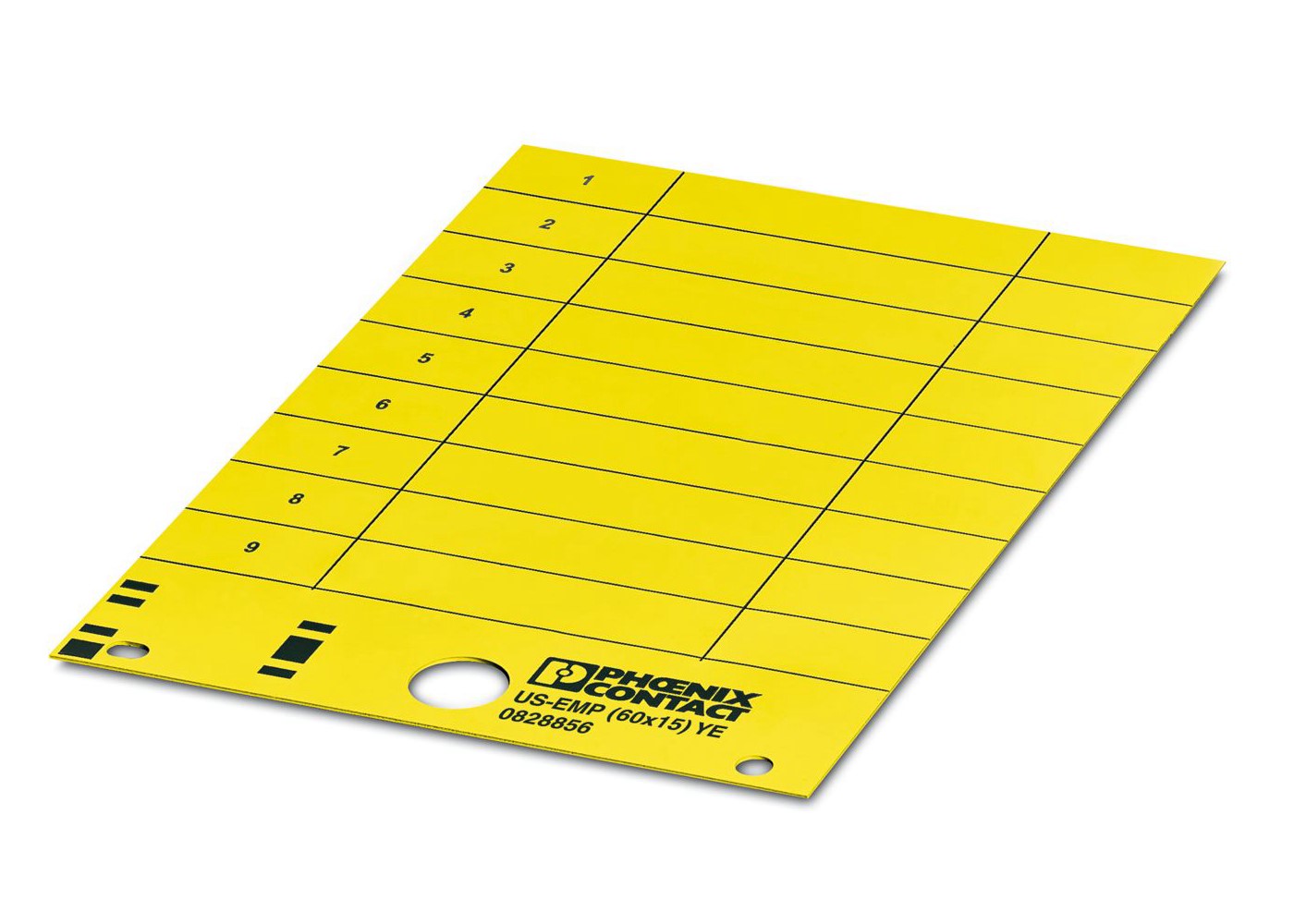 Phoenix Contact, US-EMP (60X15) YE Terminal Block Marker | 0828856