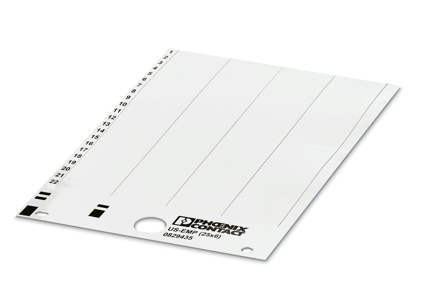 Phoenix Contact, US-EMP (25X6) Terminal Block Marker | 0829435