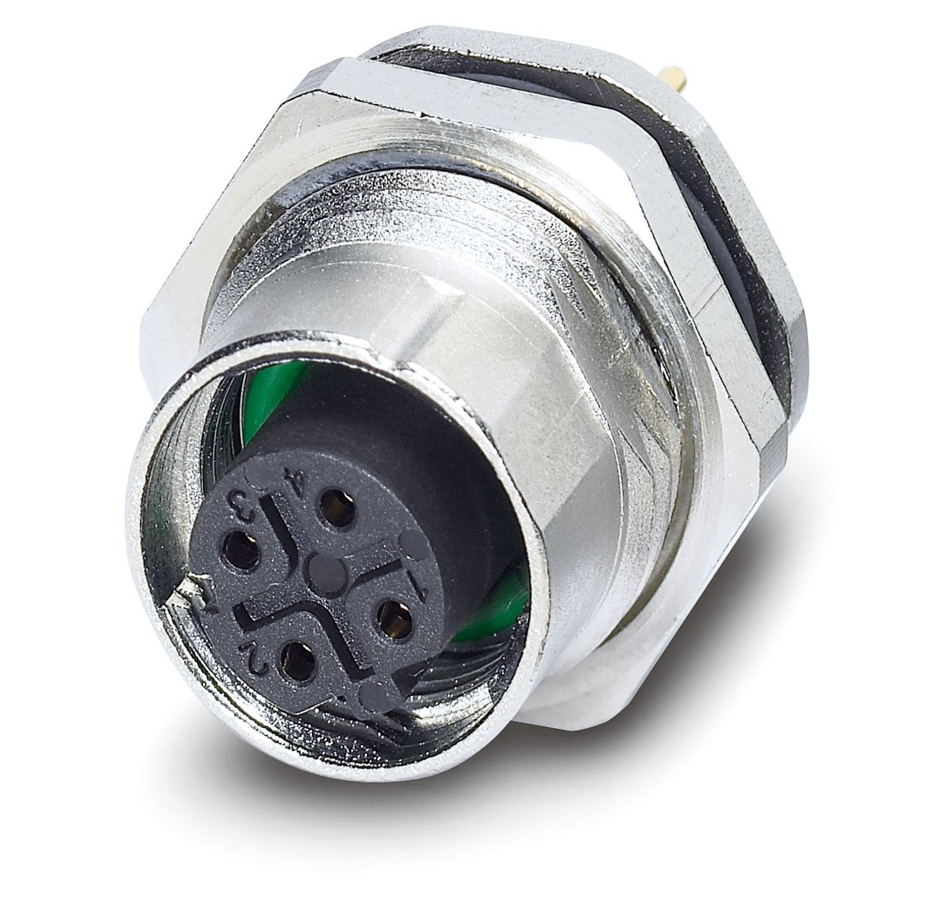 Phoenix Contact Circular Connector, 4 Contacts, M12 Connector, Female, IP67, SACC Series | 1552272