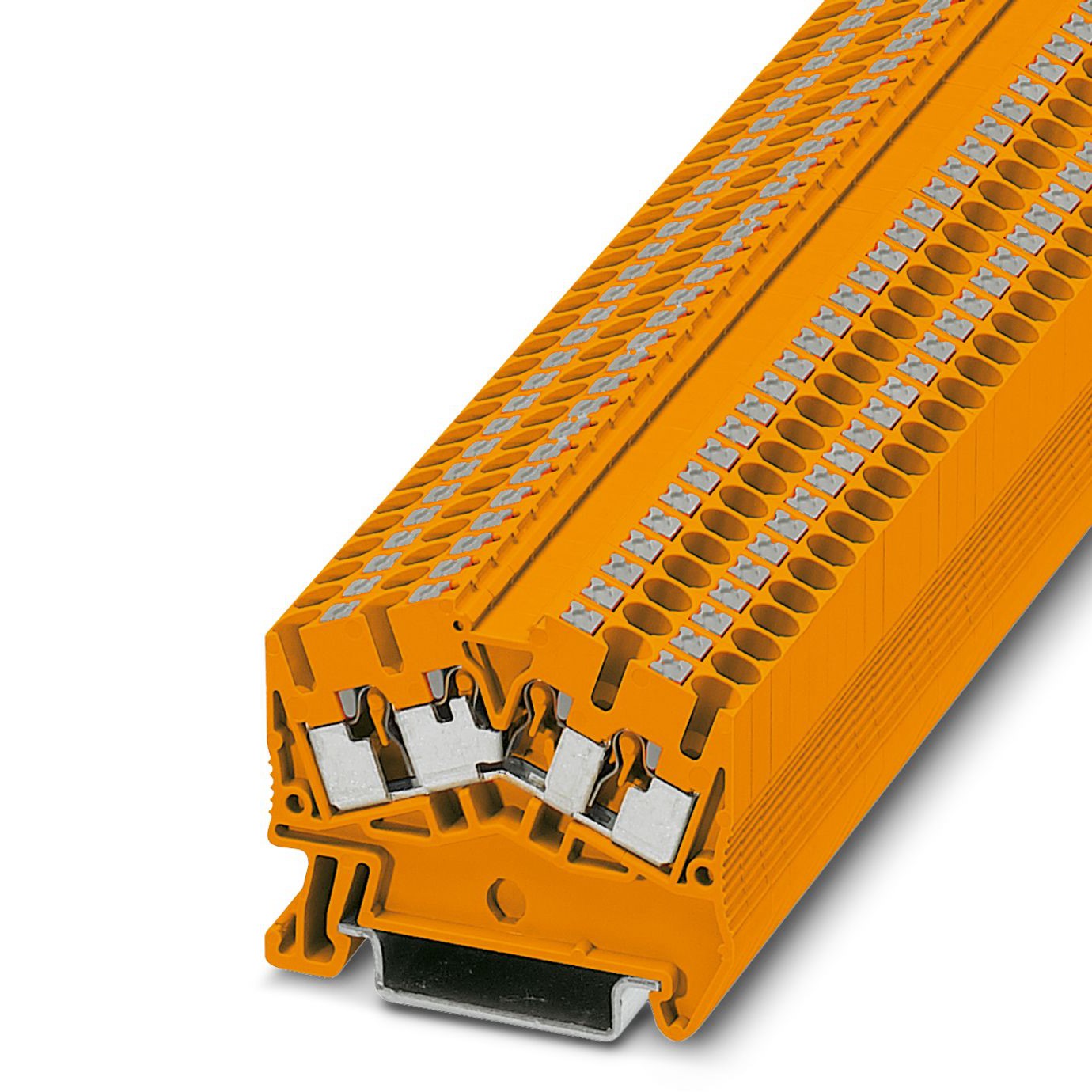 Phoenix Contact 3211994 PTS 2.5-QUATTRO OG Series Orange, Single-Level, Push In Termination | 3211994