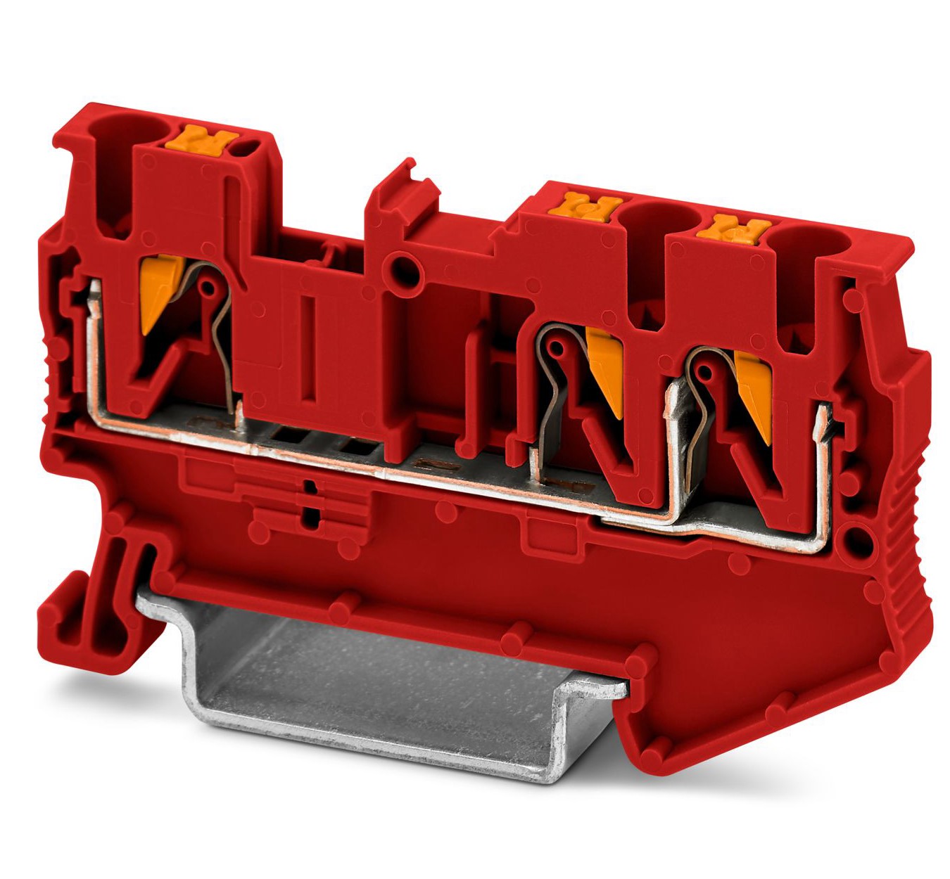 Phoenix Contact 3211223 PT 2.5-TWIN RD Series Red, 0.14 → 4mm², Double-Level, Push In Termination | 3211223